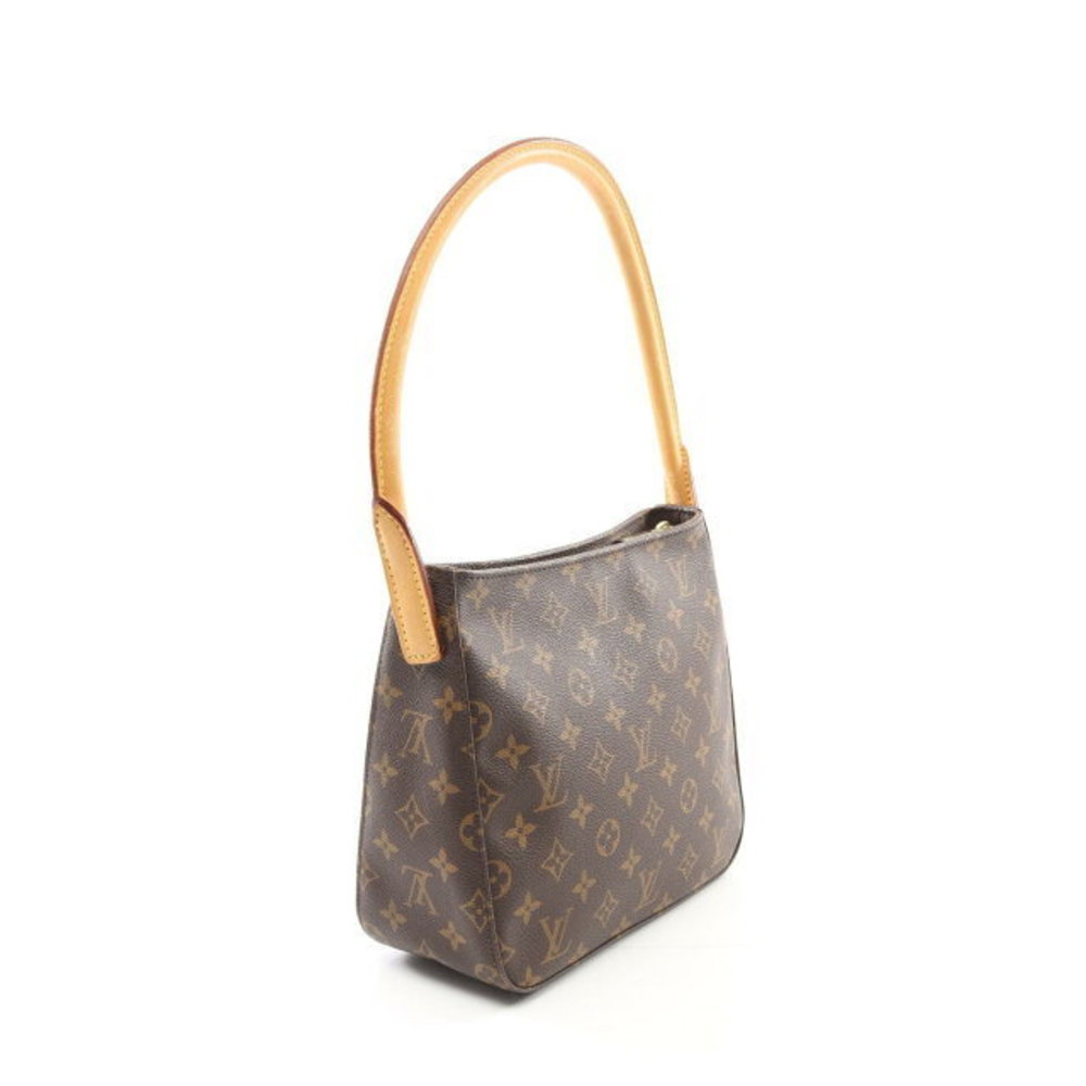 Louis Vuitton Brown Leather Looping Bag Monogram Shoulder - Picture 1 of 7